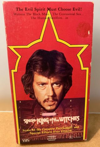 Simon King Of The Witches Trolley Vhs Bizarre Occult Horror Gore Rare