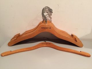Arden B 10 Pack Wooden Hangers Clothes,  Top Hangers VERY RARE OUT OF BUSINESS 2