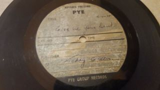 Rare Acetate Demo 1964 Teddy Green Give Me Your Hand The Rolling Stones Single