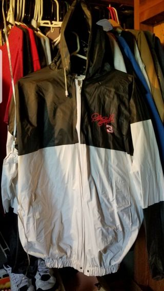 Nascar Dale Earnhardt 3 Goodwrench Service Plus Pvc Jacket L Rare Rain Coat