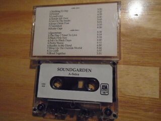 Rare Promo Soundgarden Cassette Tape A - Sides Chris Cornell Grunge Pearl Jam 17tr