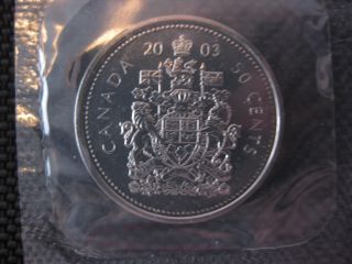 2003 Canadian Prooflike 50 Cent ($0.  50) Fifty Cent Wp Rare