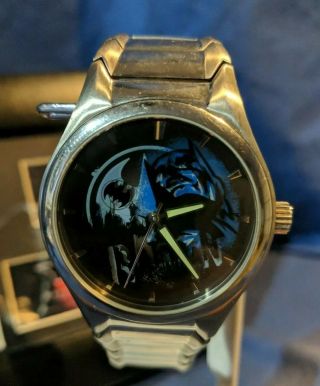 Fossil Batman Legend Watch Limited Li2521 Rare & Batman Begins Minicell