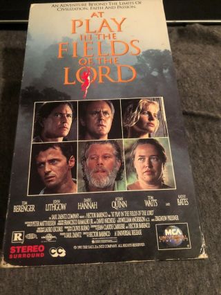 At Play In The Fields Of The Lord (vhs,  1992,  2 - Tape Set) Very Rare And Great.