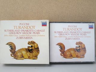 W.  Germany Fs Puccini: Turandot 2 - Cd Zubin Mehta (joan Sutherland/pavarotti) Rare