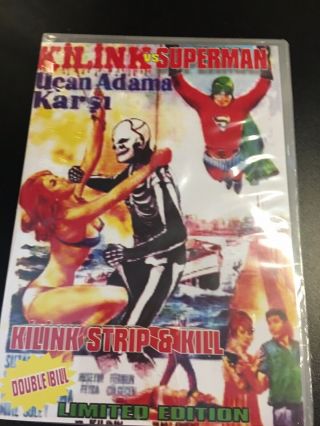 Kilink Vs Superman,  Kilink: Strip And Kill Dvd Oop Rare Turkish Star Wars