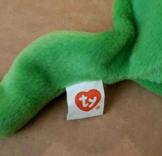 Ty Beanie Baby Legs The Frog 3rd Gen Hang Tag Near RARE 2