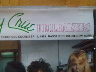 vtg MOTLEY CRUE very rare LIVE Nassau Coliseum DEC 1989 Audio CD Hellraisers 3