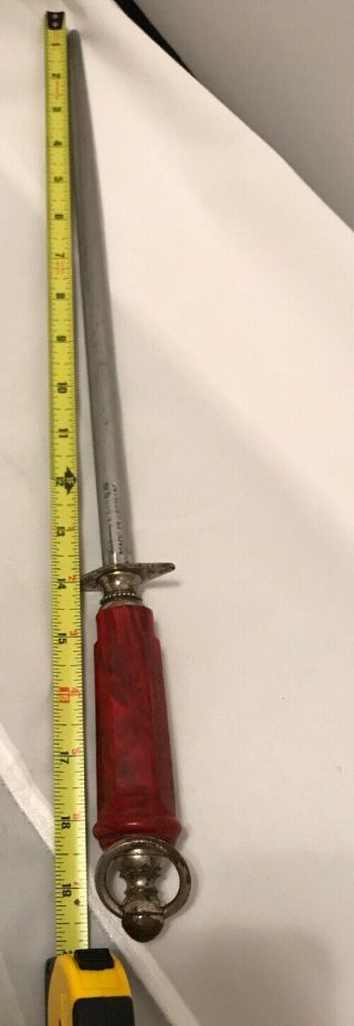 F DICK DICKORON CLASSIC 30cm ROUND SAPPHIRE CUT KNIFE SHARPENING STEEL Rare 4