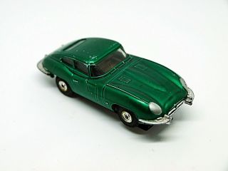 Aurora Thunderjet 1358 Jaguar Xke Metallic Candy Green,  Ho Slot Car Rare
