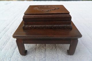Bespaq Table Chest Dollhouse Miniature Roombox 1:12 Rare