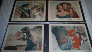 ✔ Rare 1956 The Beast Of Hollow Mountain 8 " X 10 " Lobby Card Set Of 8