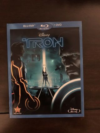 Tron: Legacy (blu - Ray/dvd,  2011,  2 - Disc Set) With Rare Slipcover Like