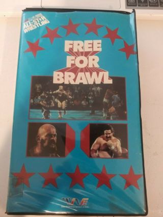 U.  S.  A: All - Star Wrestling: For Brawl - (vhs,  1986) Rare