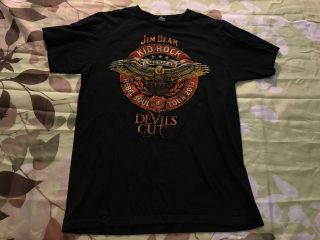Kid Rock Jim Beam America Rebel Soul Tour 2013 Eagle Black T - Shirt Rare Medium M