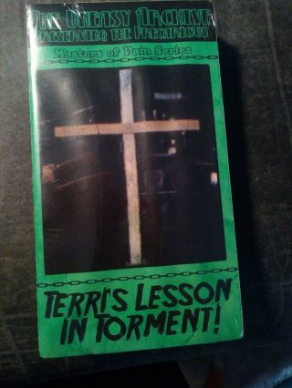 Terris Lesson In Torment Vhs Rare Obscure Horror Mastersofpain Sov Uneasy Ar Zfx