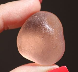 Xl Frosty Pink Seaglass Nugget From Sea Of Japan,  Russia,  Rare