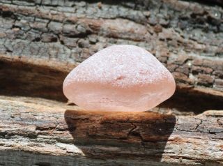 XL FROSTY PINK SEAGLASS NUGGET FROM SEA OF JAPAN,  RUSSIA,  RARE 5