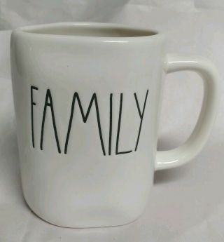 Rae Dunn By Magenta L/l " Family " Htf Coffee Mug Rare