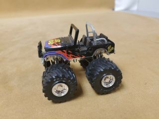 Vintage Road Champs Monster Truck Jeep Off Road 1993 Diecast Black Jeep Rare