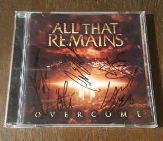Rare Overcome By All That Remains Signed Autographed Cd By All Rip Oli