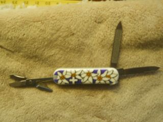 Victorinox Classic Swiss Army Knife Purple Edelweiss - A Rare Color