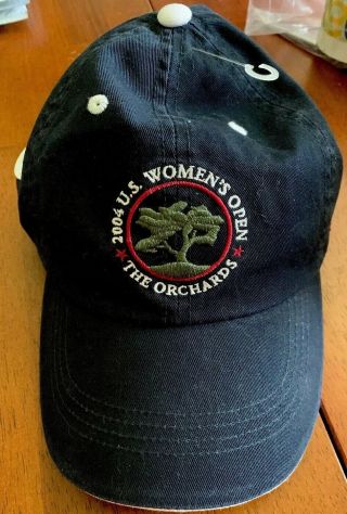 2004 Us Women’s Open Volunteer Ashworth Hat The Orchards 2004 Rare W/ Usga Pin