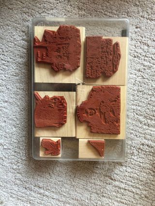 Stampin ' Up Camelot VERY RARE 2002 Retired set 6 Mounted Barely 2