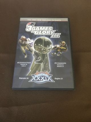 England Patriots 3 Games To Glory Iii (dvd 2005 2 Disc Set) In Lnc Rare&oop