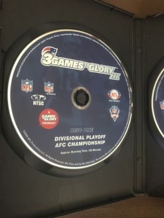 England Patriots 3 Games to Glory III (DVD 2005 2 Disc Set) IN LNC RARE&OOP 3