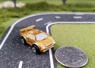 Micro Machines Deluxe Gold Lamborghini Countach - VERY RARE - 3