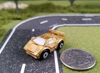 Micro Machines Deluxe Gold Lamborghini Countach - VERY RARE - 4