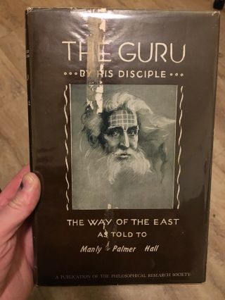 Very Rare Signed 1st Ed.  In Dj Manly P.  Hall “the Guru” Secret Teaching Ages