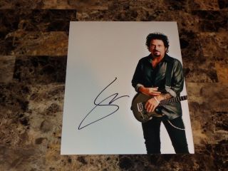 Steve Lukather Rare Authentic Hand Signed Photo Poster Toto Ringo Starr Band 4