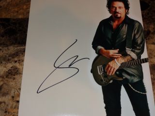 Steve Lukather Rare Authentic Hand Signed Photo Poster Toto Ringo Starr Band 7