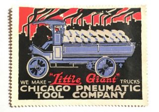 Little Giant Trucks,  Rare Chicago Pneumatic Tool Company Stamp,  Franklin Pa 1911