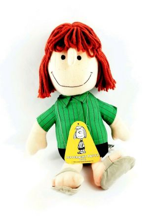 1982 Peanuts Gang Peppermint Patty Plush Doll With Tags 13 " Charlie Brown Rare
