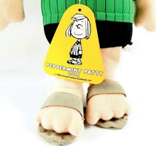 1982 Peanuts Gang PEPPERMINT PATTY Plush Doll With Tags 13 