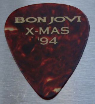 Bon Jovi Xmas 94 Guitar Pick Rare