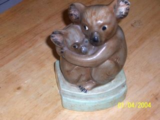 Rare Myott Goldscheider Koala Bears Figurine C1950