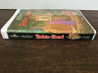 RARE Walt Disney Robin Hood Black Diamond Classics Clamshell First Release VHS 2
