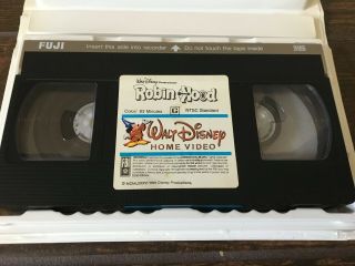 RARE Walt Disney Robin Hood Black Diamond Classics Clamshell First Release VHS 4