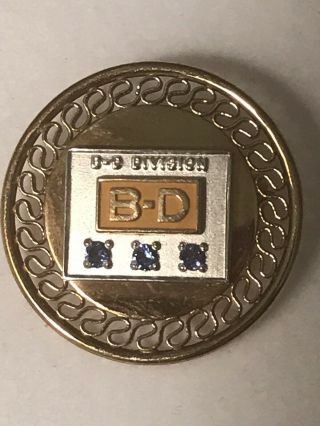 Antique Becton Dickinson Company Pin Rare