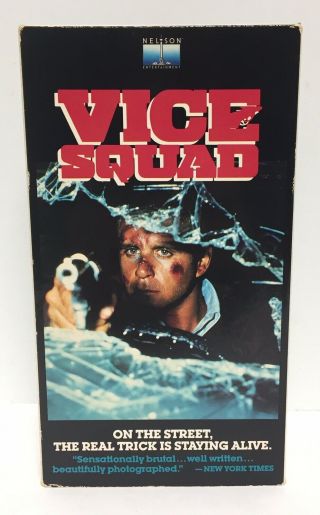 Vice Squad (vhs,  1988) Rare Htf Nelson Wings Hauser/season Hubley Oop