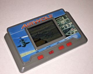 AIRWOLF RARE VINTAGE 1980’s AKKLAIM HANDHELD LCD VIDEO GAME 4