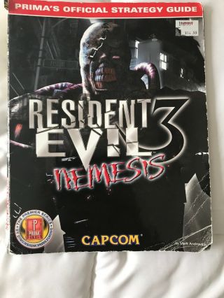Resident Evil 3 Nemesis Official Strategy Guide - Ps1 Rare (, Read Descr)