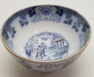Antique P Regout Maastricht Canton Decorative Bowl Asian Chinese Vtg Estate Rare