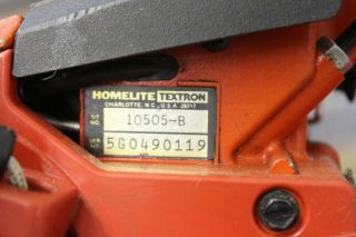 Rare Vintage Chainsaw E - Z Homelite 8
