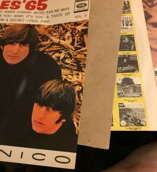 The Beatles Beatles ' 65 Vol.  3 - Columbia 1st Press - Rare ODEON 1965 2