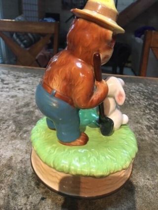 RARE VINTAGE SMOKEY the BEAR MUSIC BOX / Prevent Forest Fires 6